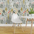 Custom Pre-Pasted Removable Wallpaper Swatch - Garden Vegetables in Green, Red, and Mint