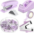 Office Supplies Set, Desk Accessory Kit, Includes Stapler, Staples, Tape Dispenser, Clips, for Women Christmas Gift