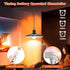 Puanticn Dimmable 25x6cm 1 Rechargeable Battery Operated Hanging Light, Pendant Light with Remote, Detachable Black