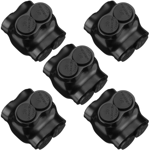 Insulated Wire Connectors, Multi Splice Dual Entry Electrical Power Connector, 2 Port Wire Connectors (5 Pcs)