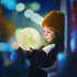 3D 16 Setting (7 inch) LOGROTATE Moon Lamp, Printing Colors LED Night Light, Moon Light with Stand and Time & Remote