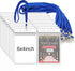 Fushing 50pcs Clear Plastic Vertical Name Tags Badge ID Card Holders and