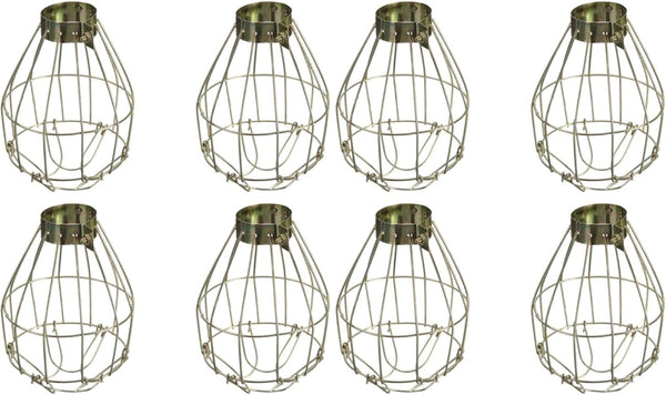 DOITOOL Metal Lamp Bulb Guard: 8 Pack Vintage Light Cage Guard Hanging
