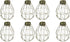 DOITOOL Metal Lamp Bulb Guard: 8 Pack Vintage Light Cage Guard Hanging