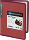 Sooez 30-Pocket Binder with Plastic Sleeves, 8.5x11" (Ruby), Heavy Duty Art Portfolio Folder with Clear Sheet
