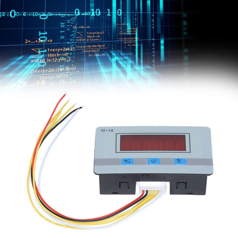 YF-16 LCD Digital Tally Counter,5-24V 1-999999 Digital Panel Counter Auto Detection for Industrial Control