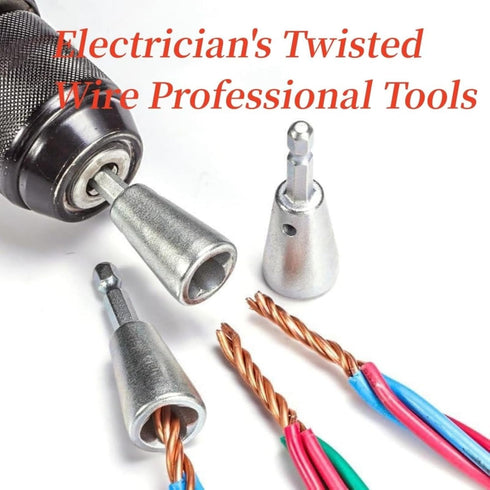 Wire Stripper for Drill, Electric Drill Wire Stripping Tool Attachment, Quick Cable Stripper and Twister Set