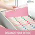 Pink File Folders, 1/3-Cut Tabs, Letter Size, 12-Pack, Durable Office Filing Folders for Documents and Papers