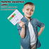 Seajan 9 Pcs Magnetic Paddle Set, Education Dry Erase Double Side Handheld Answer Board with Magnetic Counters for Kids