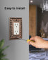 4-Pack Paisley Pattern Decorative Outlet Cover Plate, Antique Copper Metal Wall Plate for Electrical Outlets
