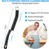 3Pcs Hard Bristle Crevice Cleaning Brush, Small Cleaning Brush, Grout Cleaner Brush, Toilet Brush, Scrub Brush
