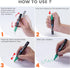 Set 24 Pack Overseas Black Acrylic Paint Markers Pens - Acrylic Permanent Markers, Water-Based, Quick Drying