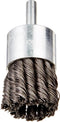 Firepower 1423-2118 Knot Type Crimped Wire End Brush, 1-1/2-Inch Diameter, 1/4-Inch Shank
