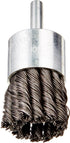 Firepower 1423-2118 Knot Type Crimped Wire End Brush, 1-1/2-Inch Diameter, 1/4-Inch Shank