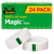Scotch Magic Tape, Invisible, 24 Rolls, Home Office and Back to School Supplies