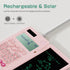 Scientific Calculator Pink Rechargeable ROATEE 991ES MAX Finance Desk Calculator with Writing Tablet for Students.