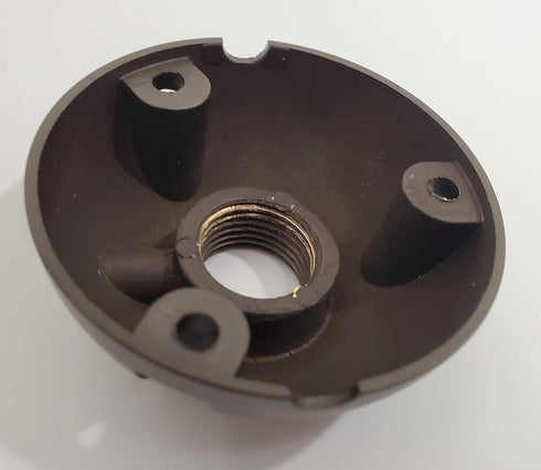 Heavy Duty Brass Mounting Plate, Surface Flush Mount for Low Voltage Outdoor Landscape Lighting, Easy to Install