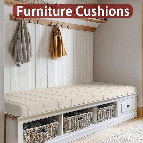 BLLMTEAR Bottom(5,40x75cm) Window Seat Cushions Indoor, Bay Window Cushion, Waterproof Anti-cat Scratch Bench Cushions