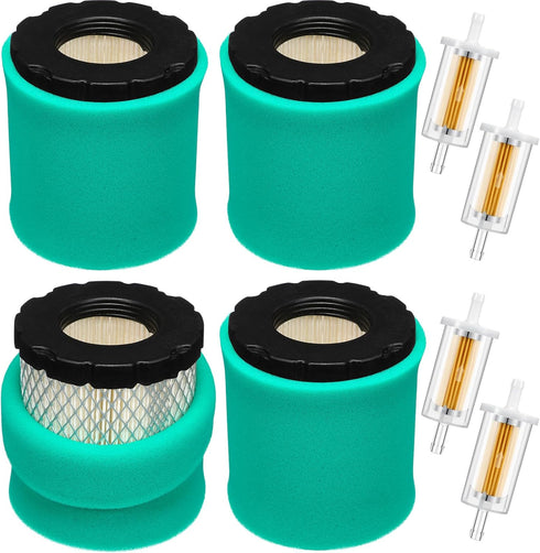 4 Set Air Filter with Oil Filter, Compatible with 653412 794935 44M977 Lawn Mower Filters