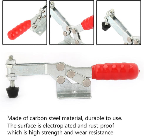 (201-C) Cryfokt Handle Horizontal Clamp, Carbon Steel Material Carbon Steel Horizontal Clamp, Work Table