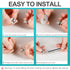 PVC Pipe Inside Cutter, 4Pcs Saw Blades, 1/4" Hex Shank, Internal Plastic ABS Pipe Cutter for Larger Diameter