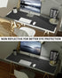 Large Desk Pad Mat, Mouse Pad, Non-Slip PU Leather Desk Blotter, Waterproof Keyboard Mat for Office/Home (Black, 48" x