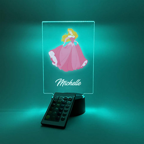 Mirror Mania Store 16 Princess Beauty Dress Night Light Up LED Desk Table Lamp Personalized Free Engraved Made