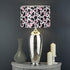 Yzaoxia Cute Cow Drum Light Shade Black and Pink Lamp Shade for Bedroom Living Room PVC Drum Lampshade Cover for Desk