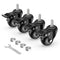 Caster Wheels 2 Inch Total Locking Stem Casters - 3/8" -16 x 1" Threaded Swivel Casters Set of 4 Heavy Duty