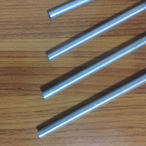 DIY Lamp Repair Hardware Assortment, 12"Lamp Pipe Nipples, 24 Washers, 24 Lock Nuts, Silvery