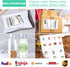 Shipping Labels 8.5" x 5.5", 50 Counts, Adhesive Labels Compatible with Laser & Inkjet Printers, 2 White Labels Per