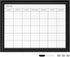 Navaris Framed Calendar Whiteboard for Wall, 18" x 24" Magnetic Dry Erase Monthly Planner, White Board with Frame,