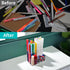 Clear Acrylic Pen Holder with 3 Compartments, Desk Organizers and Accessories