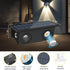 4 Pack 8 T-SUN Solar Fence Lights Outdoor, Waterproof Fence Lights Solar Powered Mode RGB & Warm WhiteColor Changing