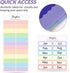 SKYDUE Portable Accordion File Organizer, 13 Pockets, Plastic Bill Receipt Organizer, Letter Size, Purple