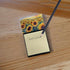 Caroline's Treasures Kansas Sunflowers in Watercolor Sticky Note Holder, Refillable Dispenser Self-Sticky Note Pads