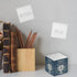 World's Greatest Dad Sticky Note Cube, 2.75" Memo Block, Printed on 4 Sides, Father's Day Blue Modern Design