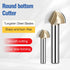 7/8" Set 1/4 Inch HUHAO Cutting Diameter Cove Box Round Nose Router Bit Shank, Carbide Tipped Core Box Router Bit