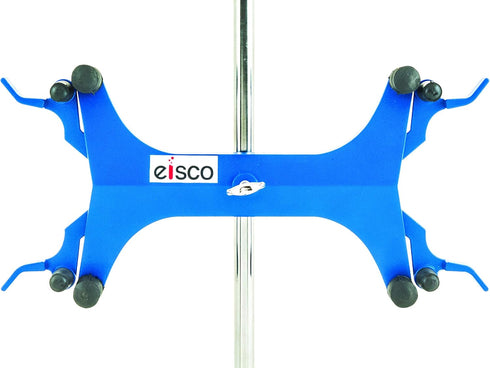 EISCO Double Sided Butterfly Style Burette/Tube Clamp, High Strength Alloy, Holds Burettes up to 100mL