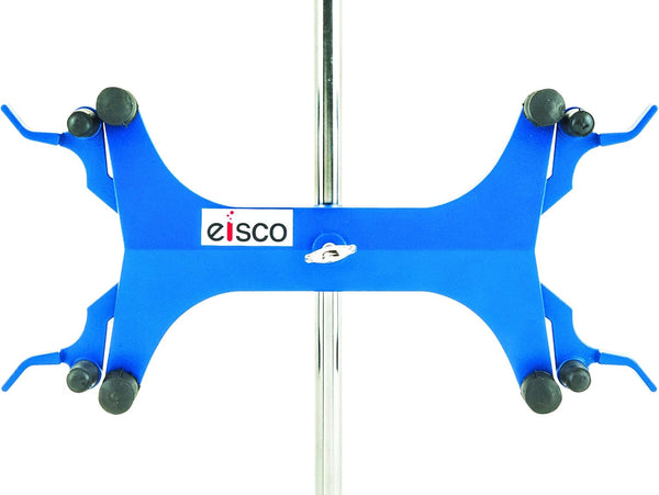 EISCO Double Sided Butterfly Style Burette/Tube Clamp, High Strength Alloy, Holds Burettes up to 100mL