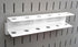 Wall Control Pegboard Screwdriver Holder Bracket, Slotted Metal Pegboard Accessory, White