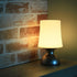 LED Gold and White Lamp,Battery Powered Night Light, Cordless Night Light, 100% Electrical Safety at Home, Minimalist Table Lamp, Decorative Gold Lamp by RiverLux