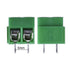 KANGWEI 50 Pieces 2 Pin 5 mm Pinch PCB Mount Screw Terminal Block Connector 300V 10A (Green)
