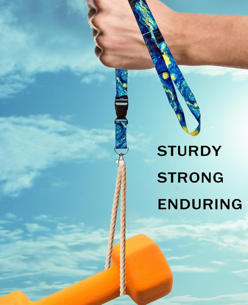 Lanyard for Keys - Premium Soft Silky Wide Strapped ID Teacher Lanyard with Spring Clip
