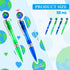 Teling Earth Pens, Retractable Cute Globe Pens Bulk, 1.0 mm Tellurion Shape for Kids Adults School Office Supplies