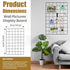 Metal Grid Wall Panel, 17.3"×11.8" Wire Photo Display Organizer, 4-Pack Memo Board with Clips and Hooks