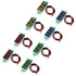 Voltage Tester, Mini Digital Voltmeter Gauge Tester 0.28" 2 Wire DC 4.5V-30V with Blue/Yellow/Red/Green LED Display