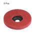 HARFINGTON 5pcs Nylon Fiber Polishing Wheel, 4" x 5/8" Abrasive Wheels, 240 Grit Non Woven Flap Disc for Grinding,