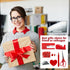 Red Desk Accessories, Red Office Supplies, Stapler and Tape Dispenser Set, Red Desk Accessory Kit, Gift for Students,
