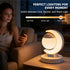 Lexvoltrix Dimmable RGB Moon Table Lamp with Clock Display, Bluetooth Speaker, LED Night Light with Music Mode & Scene